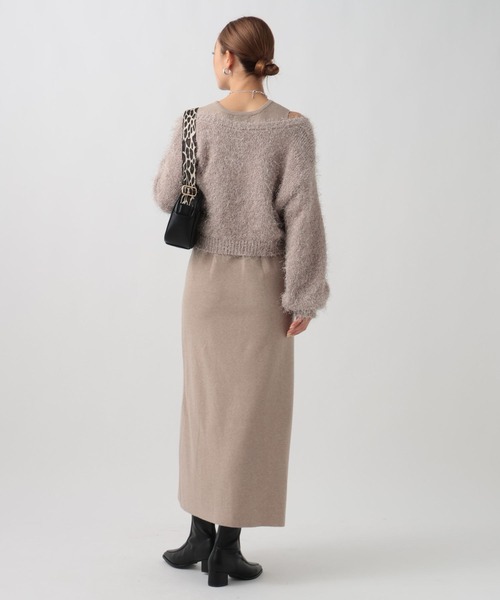 BAYFLOW（ベイフロー）の「2Pセットニットワンピース（ニット/セーター・レディース・ベージュ/ブラック/ブルー・FREE）」の9枚目の写真