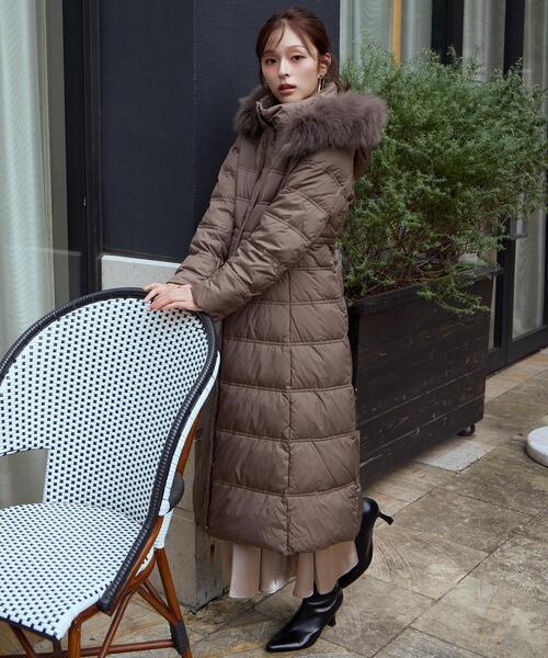 FOXファー付きスーパーロングダウン（ダウンジャケット/コート）｜AND