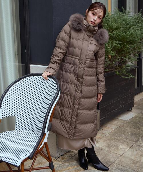 FOXファー付きスーパーロングダウン（ダウンジャケット/コート）｜AND