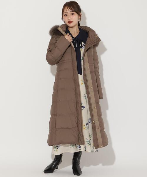 FOXファー付きスーパーロングダウン（ダウンジャケット/コート）｜AND