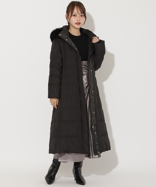 FOXファー付きスーパーロングダウン（ダウンジャケット/コート）｜AND