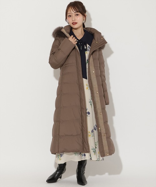 FOXファー付きスーパーロングダウン（ダウンジャケット/コート）｜AND