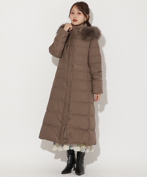 FOXファー付きスーパーロングダウン（ダウンジャケット/コート）｜AND