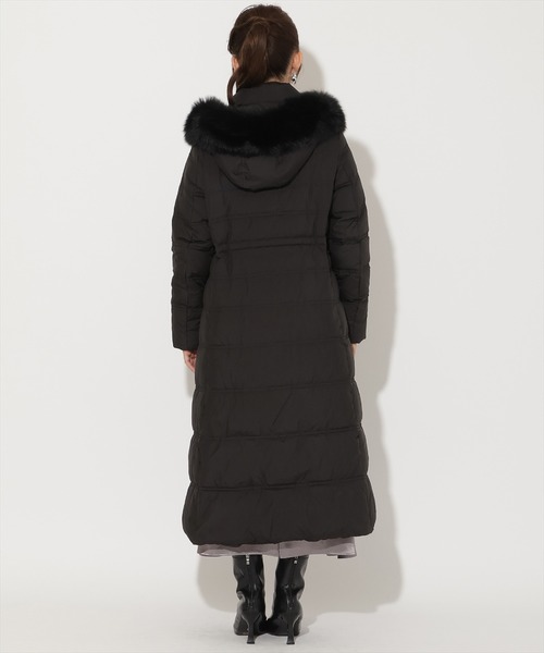 【未使用品】FOCE  ファーロングダウンジャケット 韓国発】リアルフォックスファーロングダウンジャケット (ダウン