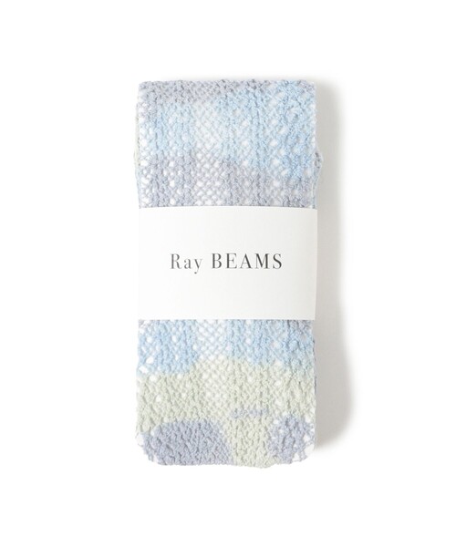Ray BEAMS（レイビームス）の「タイダイ ショート タイツ（ソックス/靴下・レディース・ブルー/オフホワイト・ONE SIZE）」の2枚目の写真