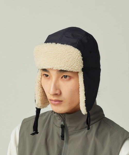 Snow Peak（スノーピーク）の「Snow Peak / FR Flight Cap フライトキャップ（キャップ・メンズ・ブラック/グレイッシュベージュ/ネイビー・1/2）」の4枚目の写真