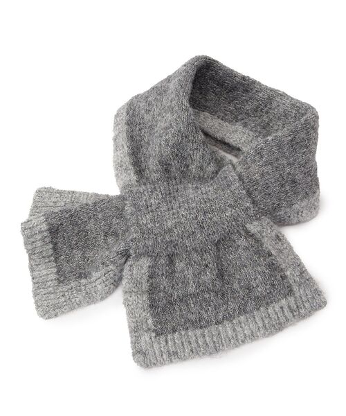 ITS'DEMO（イッツデモ）の「【手洗い可】吸湿発熱ニットティペット（ストール/ショール・レディース・ダークグレー/ベージュ/アイボリー・00）」の2枚目の写真