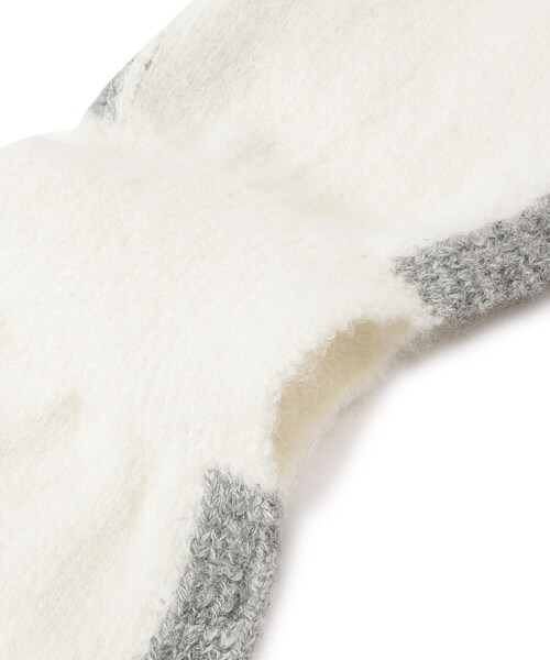 ITS'DEMO（イッツデモ）の「【手洗い可】吸湿発熱ニットティペット（ストール/ショール・レディース・ダークグレー/ベージュ/アイボリー・00）」の6枚目の写真