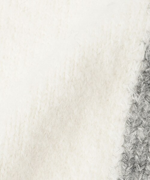 ITS'DEMO（イッツデモ）の「【手洗い可】吸湿発熱ニットティペット（ストール/ショール・レディース・ダークグレー/ベージュ/アイボリー・00）」の7枚目の写真