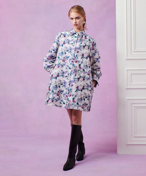 【美品】Loulou Willoughby 花柄長袖ワンピース サイズ2 美品】Loulou Willoughby 花柄長袖ワンピース サイズ2 【公式通販】