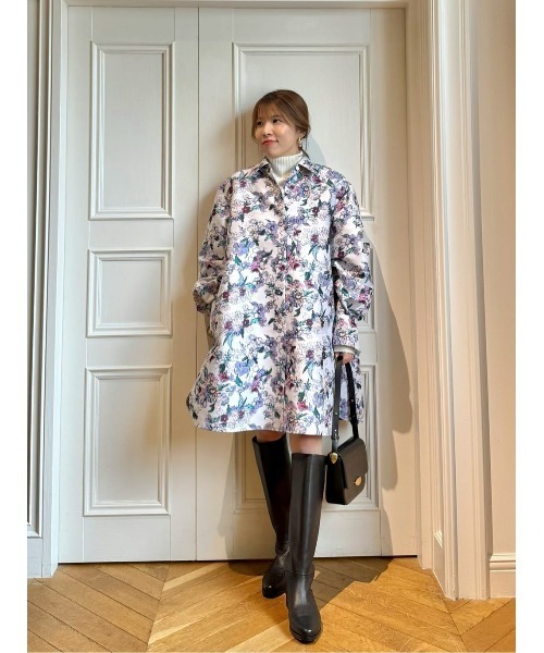 LOULOU WILLOUGHBY(ルルウィルビー)の「【LOULOU WILLOUGHBY】LIMONTAフラワージャガードシャツワンピース(ワンピース・レディース・ラベンダー・2)」の18枚目の写真