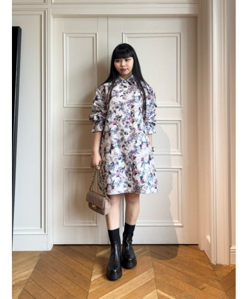 LOULOU WILLOUGHBY(ルルウィルビー)の「【LOULOU WILLOUGHBY】LIMONTAフラワージャガードシャツワンピース(ワンピース・レディース・ラベンダー・2)」の19枚目の写真