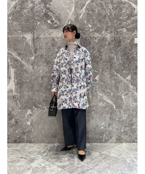 LOULOU WILLOUGHBY(ルルウィルビー)の「【LOULOU WILLOUGHBY】LIMONTAフラワージャガードシャツワンピース(ワンピース・レディース・ラベンダー・2)」の21枚目の写真