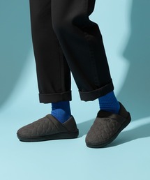 Mac-House（マックハウス）の「【MEI/メイ】キルトモックシューズ / 2WAY バブーシュ / ひょうたんキルト / 裏ボア / ユニセックス / キャンプ / ルームシューズ（スリッポン）」