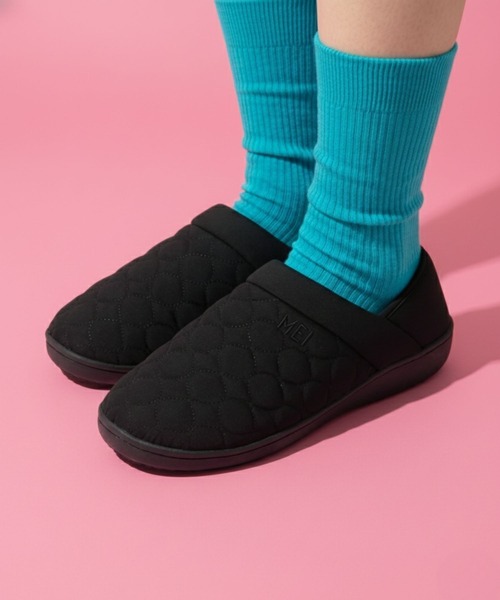 MEI(メイ)の「【MEI/メイ】キルトモックシューズ / 2WAY バブーシュ / ひょうたんキルト / 裏ボア / ユニセックス / キャンプ / ルームシューズ(スリッポン・メンズ・グレー/オリーブドラブ/ブラック・M/S/L)」の9枚目の写真