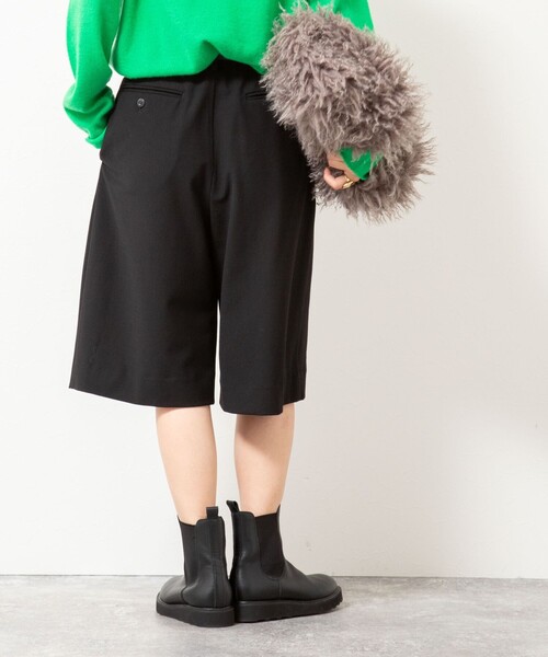 Rie Miller(リエミラー)の「ウォッシャブル2タックハーフパンツ(その他パンツ・レディース・ベージュ/ブラック・36/38)」の8枚目の写真