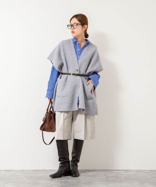 リエミラー（Rie Miller）/ウォッシャブル2タックハーフパンツ セール】ウォッシャブル2タックハーフパンツ（その他パンツ）｜Rie