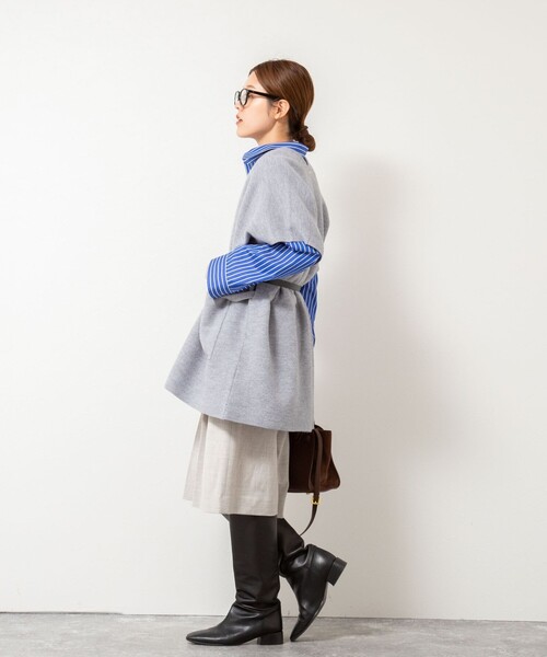 Rie Miller(リエミラー)の「ウォッシャブル2タックハーフパンツ(その他パンツ・レディース・ベージュ/ブラック・36/38)」の15枚目の写真