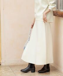 OPAQUE.CLIP | ニットフレアスカート/セットアップ対応【洗濯機OK】(スカート)