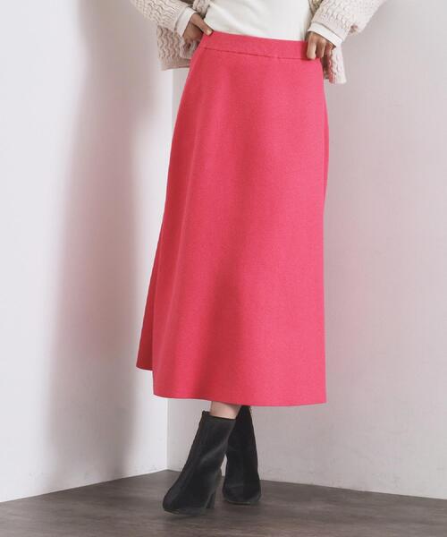 OPAQUE.CLIP（オペークドットクリップ）の「ニットフレアスカート/セットアップ対応【洗濯機OK】（スカート・レディース・ベージュ/チャコールグレー/ピンク系/オフホワイト・38/40）」の17枚目の写真