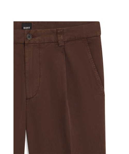 BOSS(ボス)の「テーパードフィットパンツ ストレッチツイル(その他パンツ・メンズ・ホワイト/ダークブルー/ブラウン・44/56/52/46/54/50/48/58)」の13枚目の写真