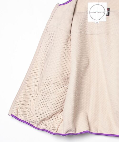 BURLAP OUTFITTER（バーラップアウトフィッター）の「PILE S/S JACKET/ パイル ショートスリーブ ジャケット（ノーカラージャケット・メンズ・ブラック/ナチュラル/チャコールグレー・LARGE/MEDIUM）」の17枚目の写真