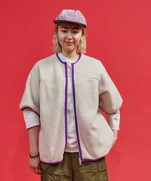 BURLAP OUTFITTER(バーラップアウトフィッター)のPILE S/S JACKET/ パイル ショートスリーブ ジャケット(ノーカラージャケット)