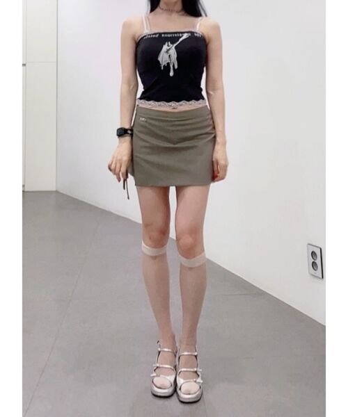 CRANK(クランク)の「ストリングラップスカートパンツ_カーキ(スカート・レディース・その他・SMALL/MEDIUM)」の7枚目の写真