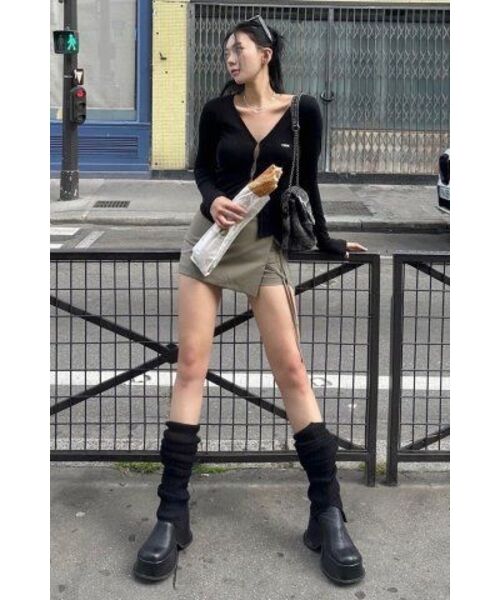 CRANK(クランク)の「ストリングラップスカートパンツ_カーキ(スカート・レディース・その他・SMALL/MEDIUM)」の10枚目の写真