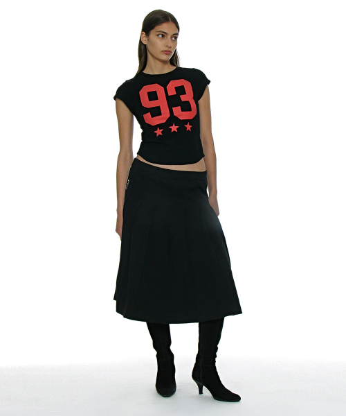 PARTIMENTO WOMEN(パルティメントウィメン)の「93 チャオプリンテッドショートスリーブTシャツ_ブラック(Tシャツ/カットソー・レディース・ブラック・SMALL/MEDIUM)」の5枚目の写真
