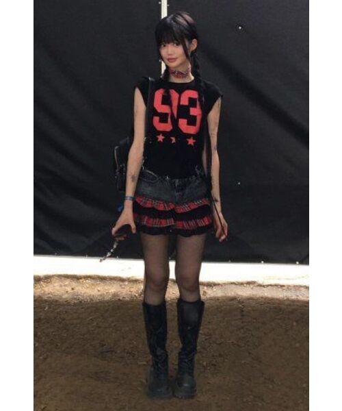 PARTIMENTO WOMEN(パルティメントウィメン)の「93 チャオプリンテッドショートスリーブTシャツ_ブラック(Tシャツ/カットソー・レディース・ブラック・SMALL/MEDIUM)」の20枚目の写真