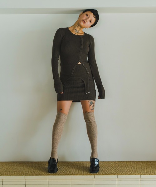 lit(リット)の「Mulch WAY Knit Tanktop(ニット/セーター・レディース・チャコールグレー/ブラウン・FREE)」の7枚目の写真