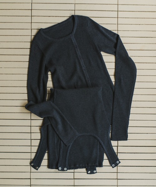 lit(リット)の「Mulch WAY Knit Tanktop(ニット/セーター・レディース・チャコールグレー/ブラウン・FREE)」の19枚目の写真