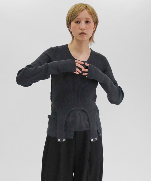 lit(リット)の「Mulch WAY Knit Tanktop(ニット/セーター・レディース・チャコールグレー/ブラウン・FREE)」の20枚目の写真