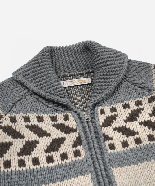 FRIZMWORKS(フリズムワークス)の「THUNDERBIRD HEAVY COWICHAN JACKET _ GRAY(カーディガン/ボレロ・レディース・その他・SMALL/MEDIUM/LARGE/X-LARGE)」の4枚目の写真