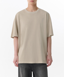 ピグメントオーバーサイズクルーネックTシャツ[クリーム]