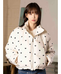 THE GREEN LAB（ザグリーンラボ）の「Lovely Heart Padded Jumper [Ivory]（ダウンジャケット/コート）」
