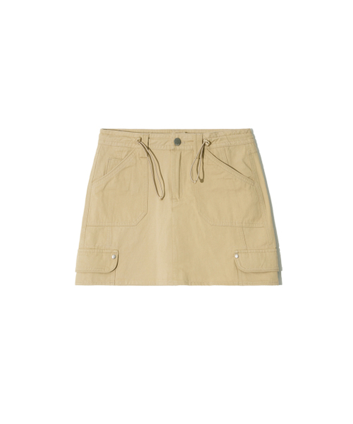 RENSE（レンセ）の「Piping Fake Cargo Mini Skirt Beige（スカート・レディース・その他・SMALL/MEDIUM）」の4枚目の写真