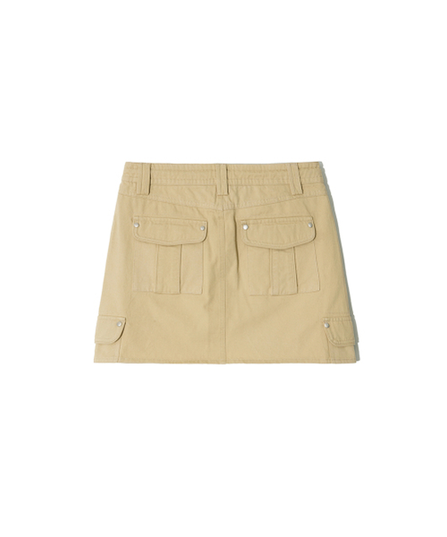RENSE（レンセ）の「Piping Fake Cargo Mini Skirt Beige（スカート・レディース・その他・SMALL/MEDIUM）」の5枚目の写真