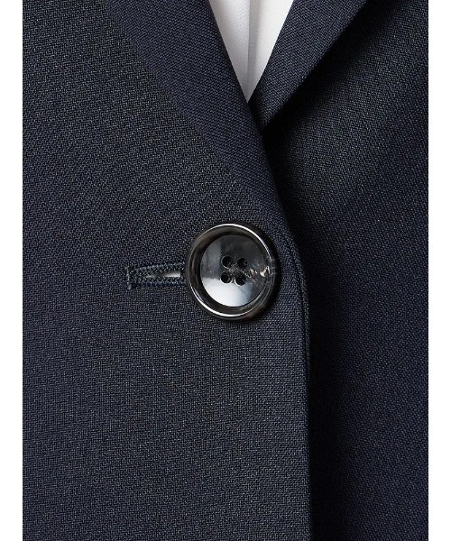 Perfect Suit FActory(パーフェクトスーツファクトリー)の「杢調プレーンスーツ テーラードジャケット ネイビー【マシンウォッシャブル】(テーラードジャケット・レディース・ネイビー・7号/9号/13号)」の13枚目の写真