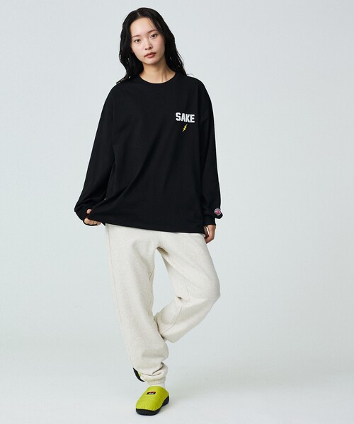 ABAHOUSE(アバハウス)の「【YOIDORE / ヨイドレ】KAMINARISAMA / 雷様 刺繍ロングTシャツ/ユニセックス(Tシャツ/カットソー・メンズ・ホワイト/エメラルド/ブラック・M/L)」の16枚目の写真