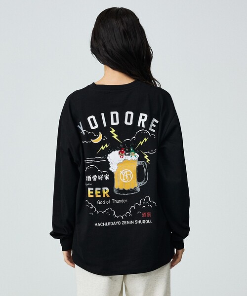 ABAHOUSE(アバハウス)の「【YOIDORE / ヨイドレ】KAMINARISAMA / 雷様 刺繍ロングTシャツ/ユニセックス(Tシャツ/カットソー・メンズ・ホワイト/エメラルド/ブラック・M/L)」の19枚目の写真