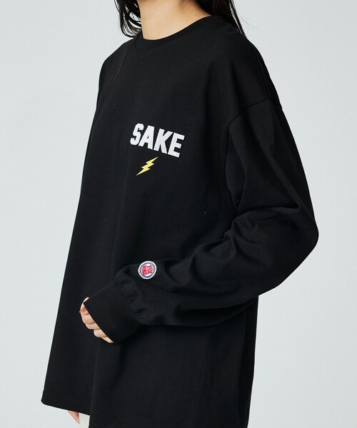 ABAHOUSE(アバハウス)の「【YOIDORE / ヨイドレ】KAMINARISAMA / 雷様 刺繍ロングTシャツ/ユニセックス(Tシャツ/カットソー・メンズ・ホワイト/エメラルド/ブラック・M/L)」の10枚目の写真