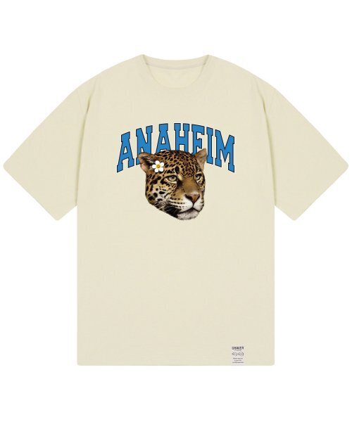GRAVER（グレーバー）の「[UNISEX]エナハイムリアルレオパードバンファルティ_サンドベージュ（Tシャツ/カットソー・レディース・ベージュ・X-LARGE/LARGE/MEDIUM/SMALL）」の2枚目の写真