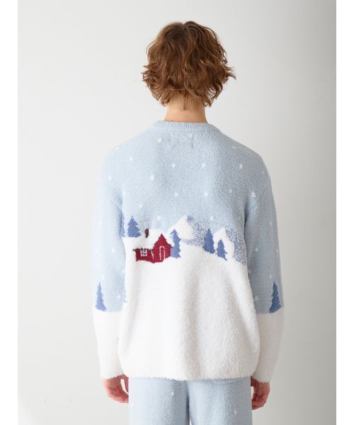 HOLIDAYスキーベアジャガードプルオーバー ミント ジェラートピケ gelato pique 【HOLIDAY】スキーベアジャガードプル