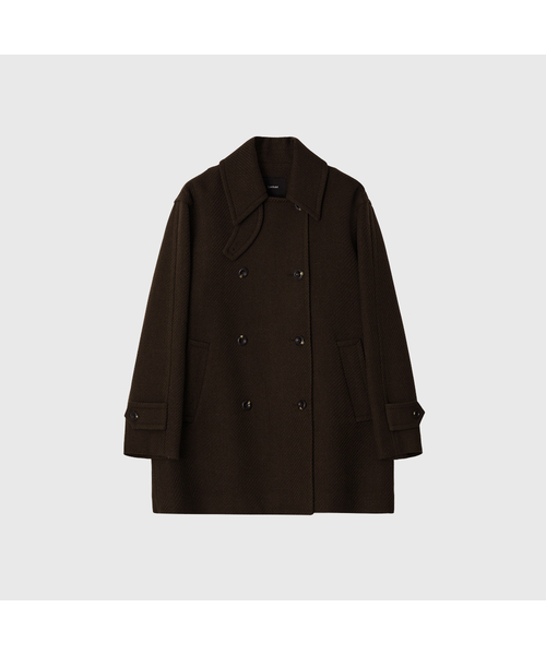 セルリナウールハーフコート_ブラウン / CELINA WOOL HALF COAT_BROWN