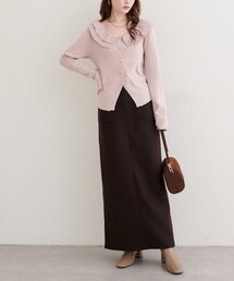 ウールライクストレッチスカート