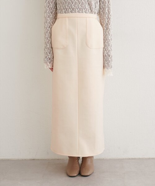 natural couture(ナチュラルクチュール)の「ウールライクストレッチスカート(スカート・レディース・ブラウン/ブルー/アイボリー・MEDIUM/LARGE)」の17枚目の写真