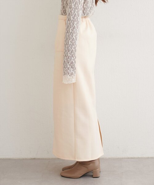 natural couture(ナチュラルクチュール)の「ウールライクストレッチスカート(スカート・レディース・ブラウン/ブルー/アイボリー・MEDIUM/LARGE)」の18枚目の写真