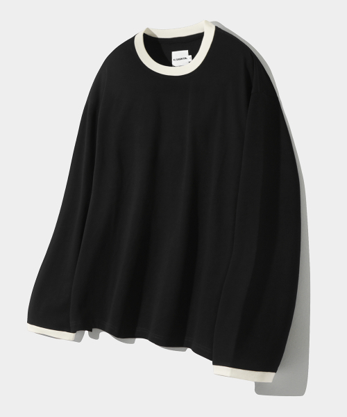 DIMITRI BLACK(ディミトリブラック)の「ASI レイヤリングソリッドロングスリーブリンガーティーシャツ_ブラック(Tシャツ/カットソー・レディース・その他・MEDIUM/LARGE/X-LARGE)」の1枚目の写真